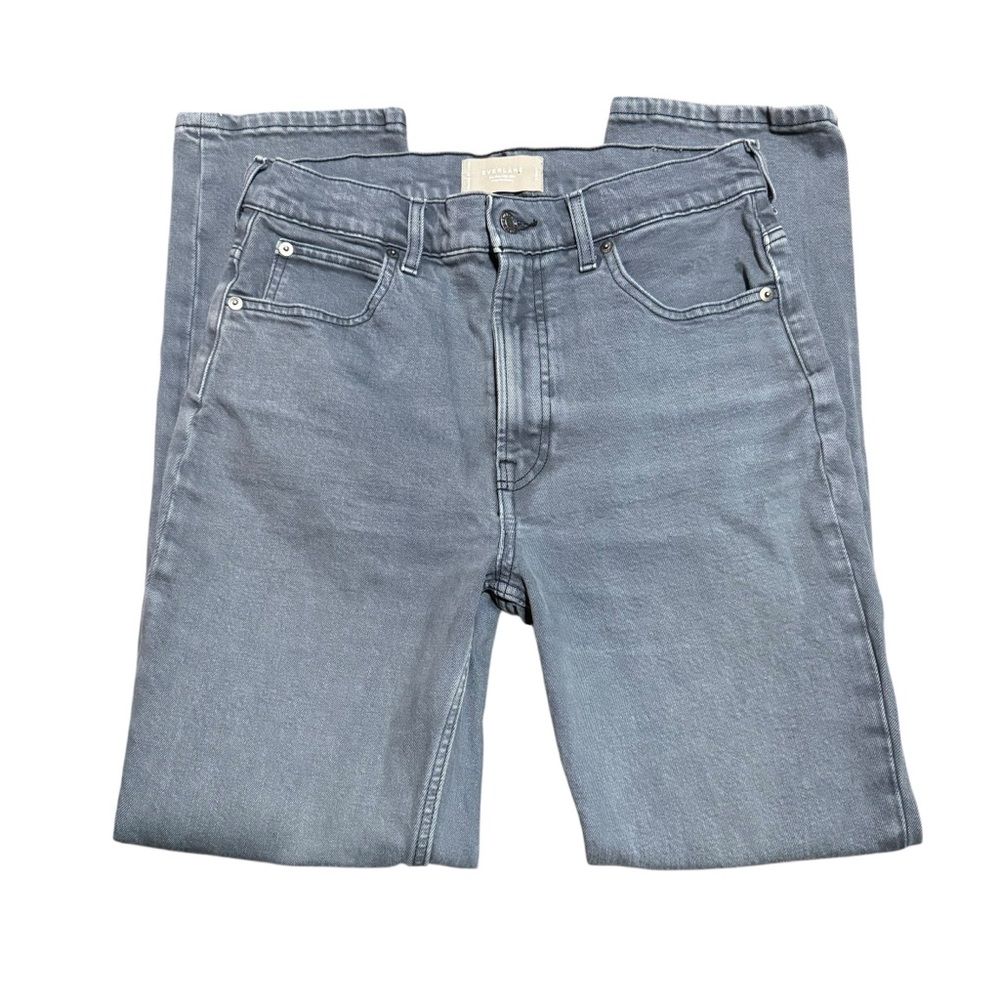 Everlane The Way-High Slim Jeans Washed Black Organic Cotton Size 27 short
